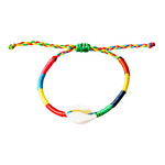 Rainbow Cowrie Shell Bracelet, image