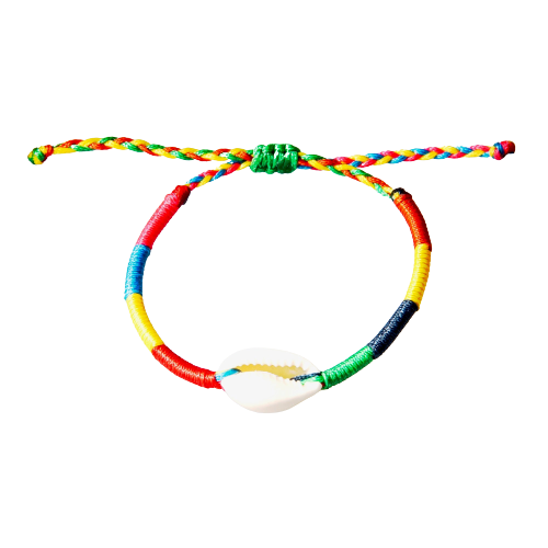 Rainbow Cowrie Shell Bracelet, image