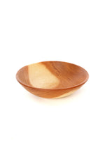 Small Mahogany Wood Salad Bowl from Zimbabwe, Image